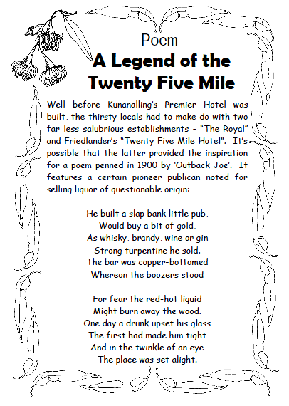 Poem - The Ledgend of the Twenty Five Mile