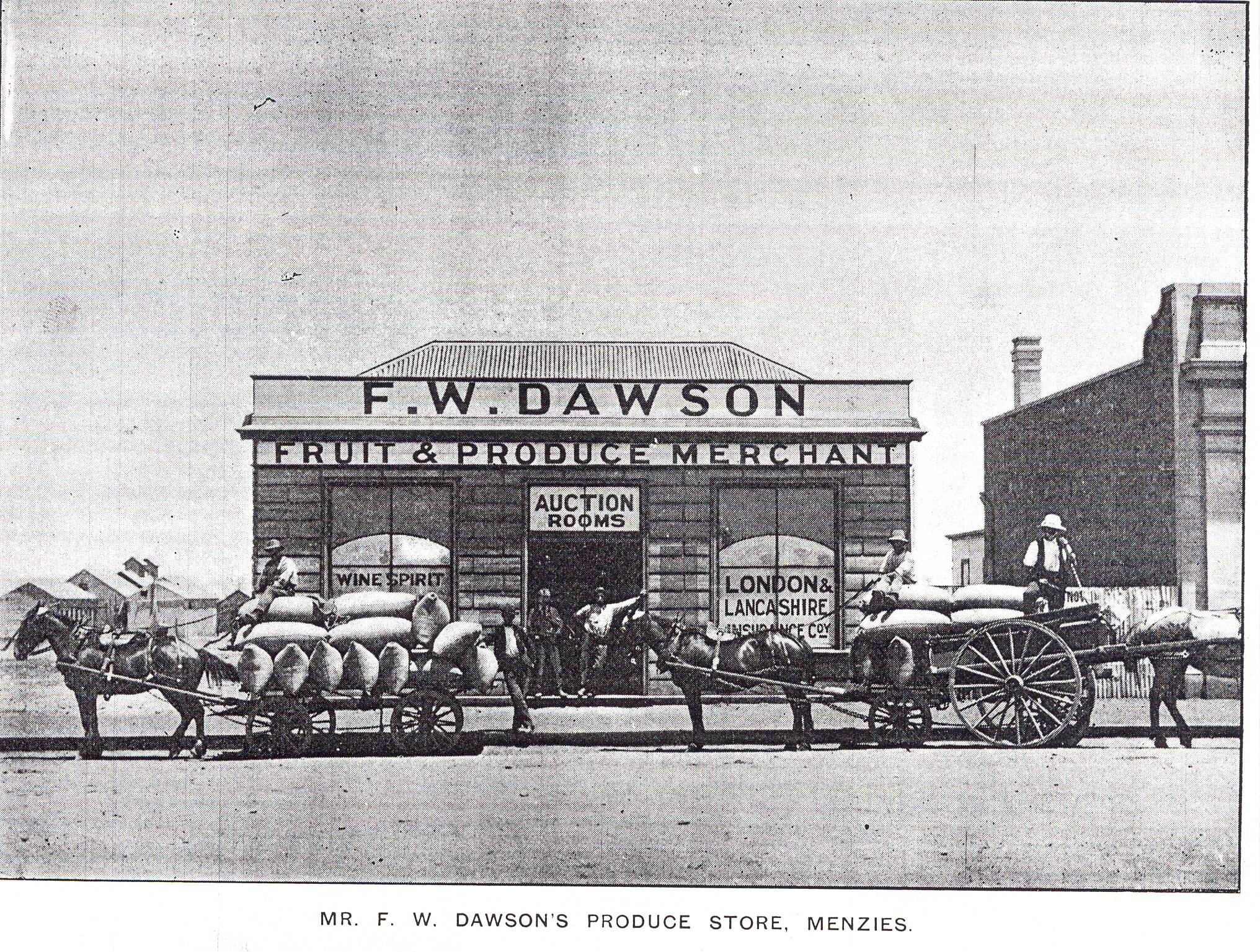 Fred W Dawson Produce Store Menzies