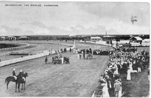 Postle receiving an award at the Boulder Racecourse