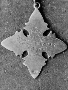 Medal of William Davies back