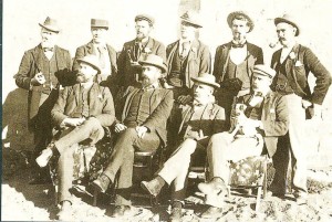 William O Mansbridge standing second from left.