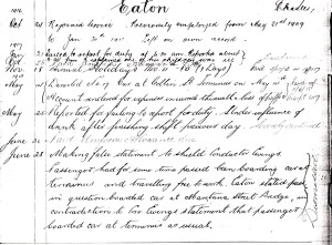 Record of Charles EATON