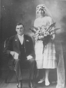 Wedding of Jack Moran to Edith (Edie) nee Kimberley Married 1st May 1920, Wesley Church Perth