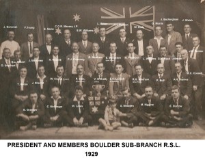 1929 Boulder RSL Members