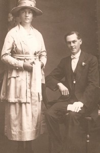 Alexander and Grace Powell on their wedding day, 22.4.1920 Boulder