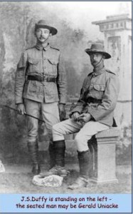 JS Duffy on left the seated man may be Gerald Uniacki
