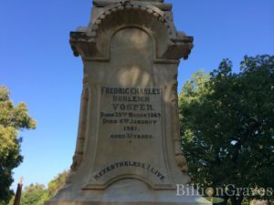 Memorial of Frederick Vosper Karakatta Cemetery :- Billion Graves