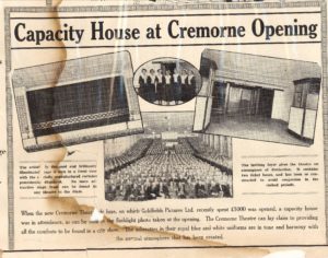 Advertisement for the Opening of the Cremorne Theatre