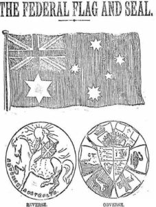 Winning design of Federal flag and seal