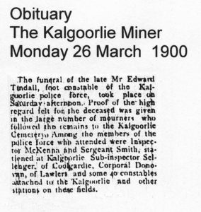Edward Tindall Obituary