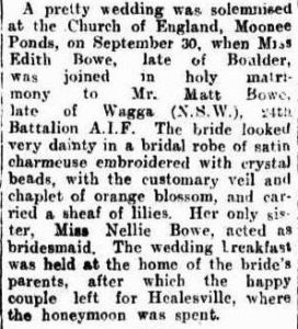From the Western Argus 31.10.1922