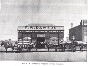 F W Dawson Produce Store Menzies 1901