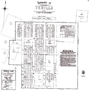 Yerilla Town site map