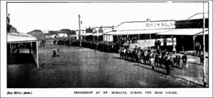 Procession during the Mt Morgans Beer Strike