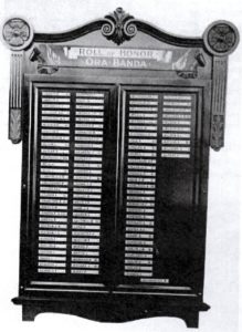 Ora Banda Roll of Honour