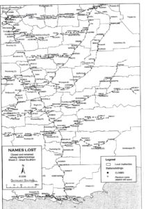 Example of map of Names Lost Great Southern Area