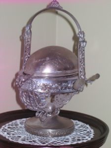 Silver Butter Dish presented to Herbert Ernest Wright