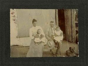 Ted and Jane with their two youngest children, John Andrew (born 1899 at Paddington) and Annie Francis (born 1901 at Northam).