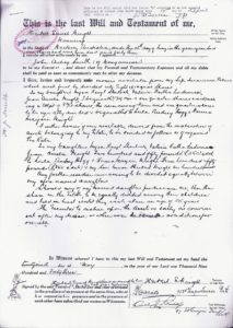 Will of Herbert Ernest Wright