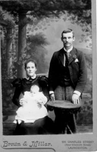 Caroline and Douglas Craw with baby Pierri