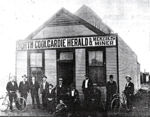 Offices of the North Coolgardie Herald and the Menzies Miner, Reid Street, Menzies