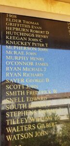 Panel on the Eastern Goldfields Miners Memorial