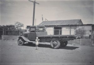Uncle Ronnie Powell aged 5 in front of 42 Austral Rd Kalgoorlie 1948