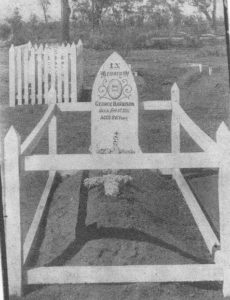 Grave of George Harrison, Kalgoorlie Cemetery Gr29 Anglican section.