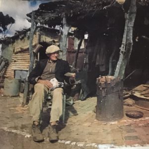Jack Carins in his camp