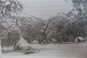 The camp where Sam Pearce and Will Brookman were located on the Great Boulder claim in 1893