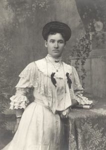 Clara Saunders, the very first bride in Coolgardie.