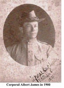 Corporal Albert James in 1900
