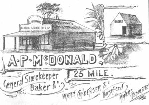 A P McDonald, Storekeeper 25 Mile - Photo SLWA