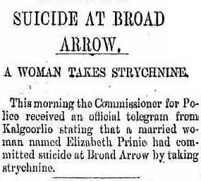 Elizabeth GOTTLIEBSON wrongly reported as Elizabeth PRINIE
