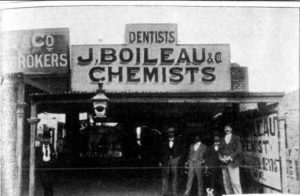 John Boileau's first shop in Coolgardie 1898