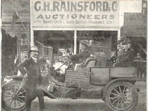G H Rainsford Auctioneers, 37 Burt Street, Boulder next to the Hocking and Co Building. The site is now a park.