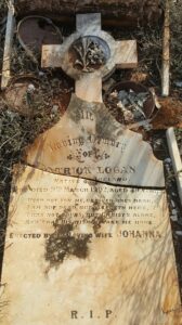 Grave of Patrick LOGAN today - Photo Danelle Warnock