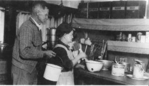Anthony and Annie Woinar in the boarding house.