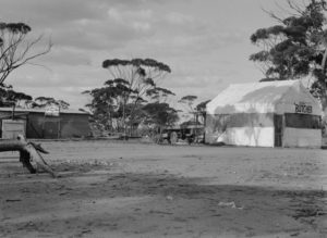 The Palmer's Find Dining Room and H. Temby Butcher at Palmer's Find now known as Yellowdine, 1930