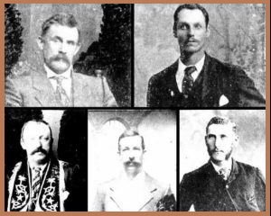 The Victims - Top- Samuel JONES, Robert John RISEBERRY Bottom - Thomas BATES, James Cauldewll HARPER, Thomas NORLEY.