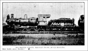 Decorated Engine Railway Picnic Bulla Bulling 1903 Kalgoorlie Western Argus Tuesday 29 September 1903, page 20