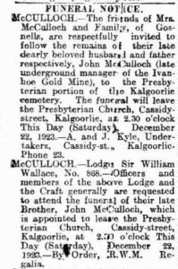 Kalgoorlie Miner 22 December 1923, page 4