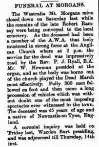 RAMSAY Robert Laverton and Beria Mercury 16 August 1902, page 3