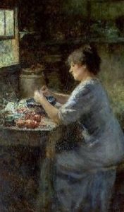 Frank McCubbin - Shelling Peas 1912