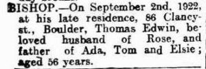 Kalgoorlie Miner Tuesday 5 September 1922, page 4