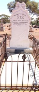 Grave of Adolph Hill Coolgardie Cemetery 2017