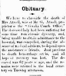 Susan Atwell - Mt. Leonora Miner 20 April 1901, page 3
