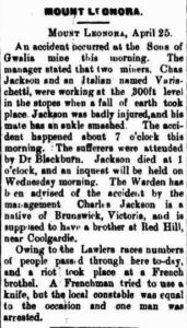 JACKSON - Kalgoorlie Western Argus Thursday 4 May 1899, page 9