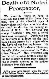 LEYLAND - Mount Magnet Miner and Lennonville Leader16 April 1898, page 3
