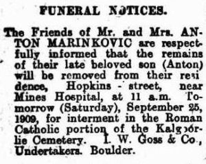 Kalgoorlie Miner 24 September 1909